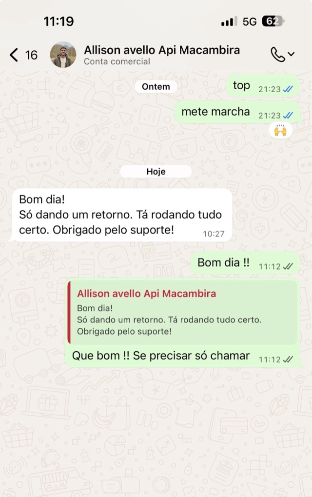 Captura de mensagem de cliente no WhatsApp