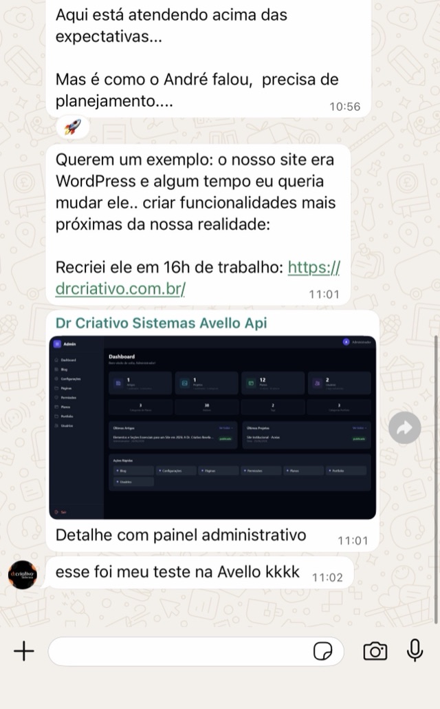 Captura de mensagem de cliente no WhatsApp