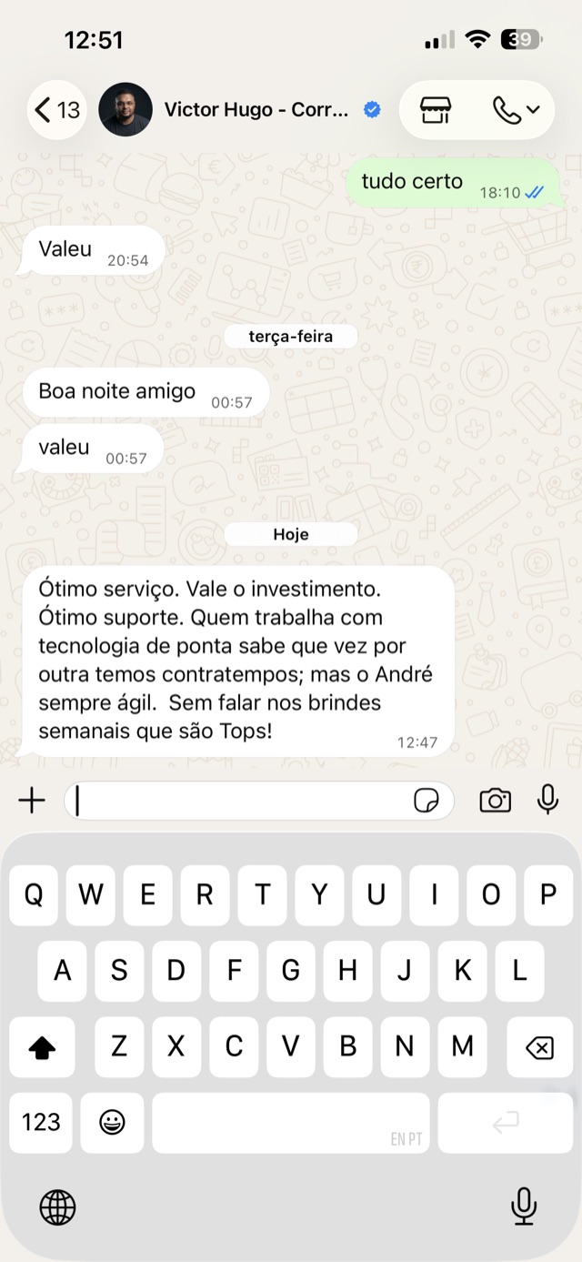 Captura de mensagem de cliente no WhatsApp