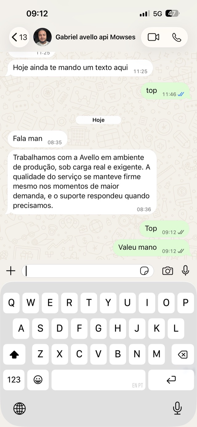 Captura de mensagem de cliente no WhatsApp